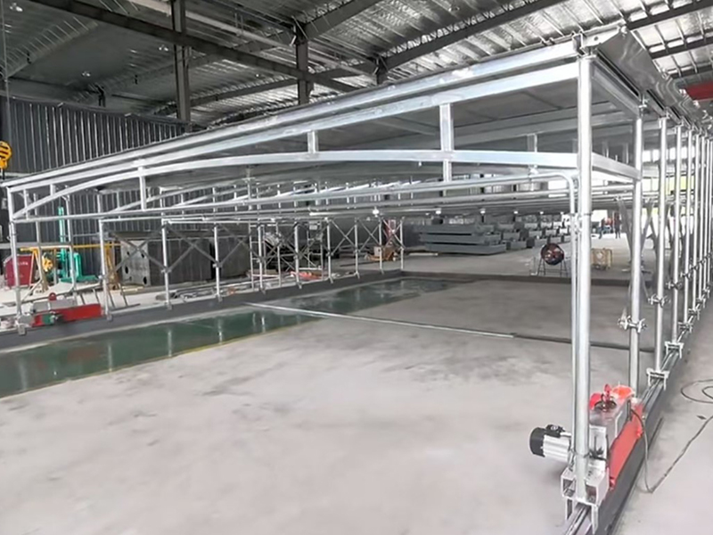 Hardtop telescopic rain shelter