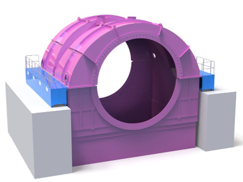 Low pressure cylinder side maintenance platform